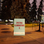 Spectral Illuminations II at the Memorial Park Library, Beakerheard, Calgary. Photo by Aran Wilkinson-Blanc